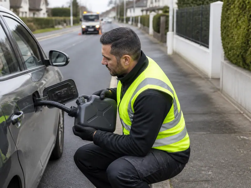 Livraison de carburant en panne sèche